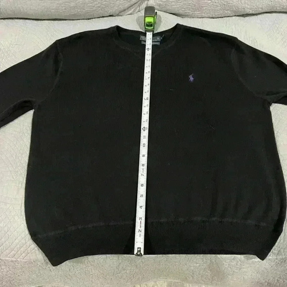 Polo Ralph Lauren Men’s Cotton Crewneck Sweater Size XL casual comfortable Black - Picture 3 of 6